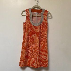 Trina Turk Sleeveless Orange Dress